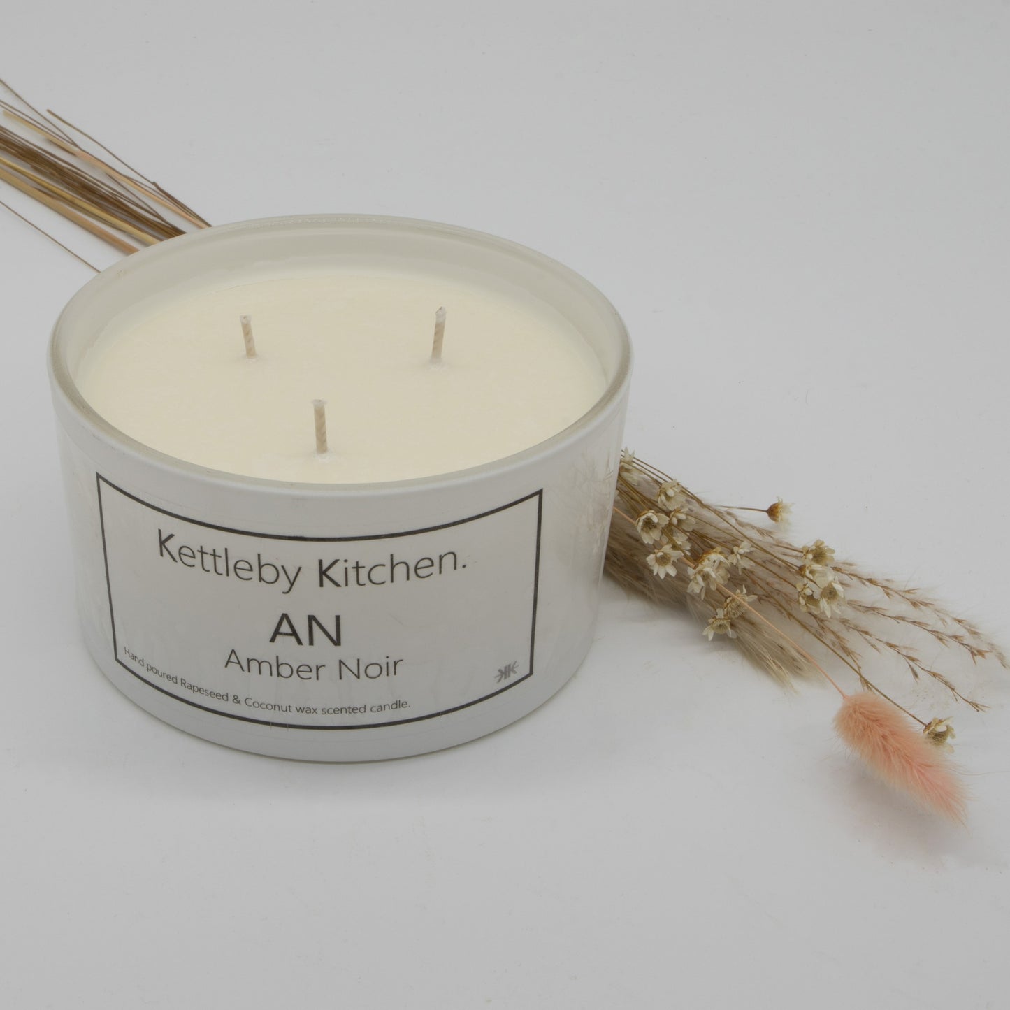 Luxury Scented candles in a large 50cl glass with 3 wicks
