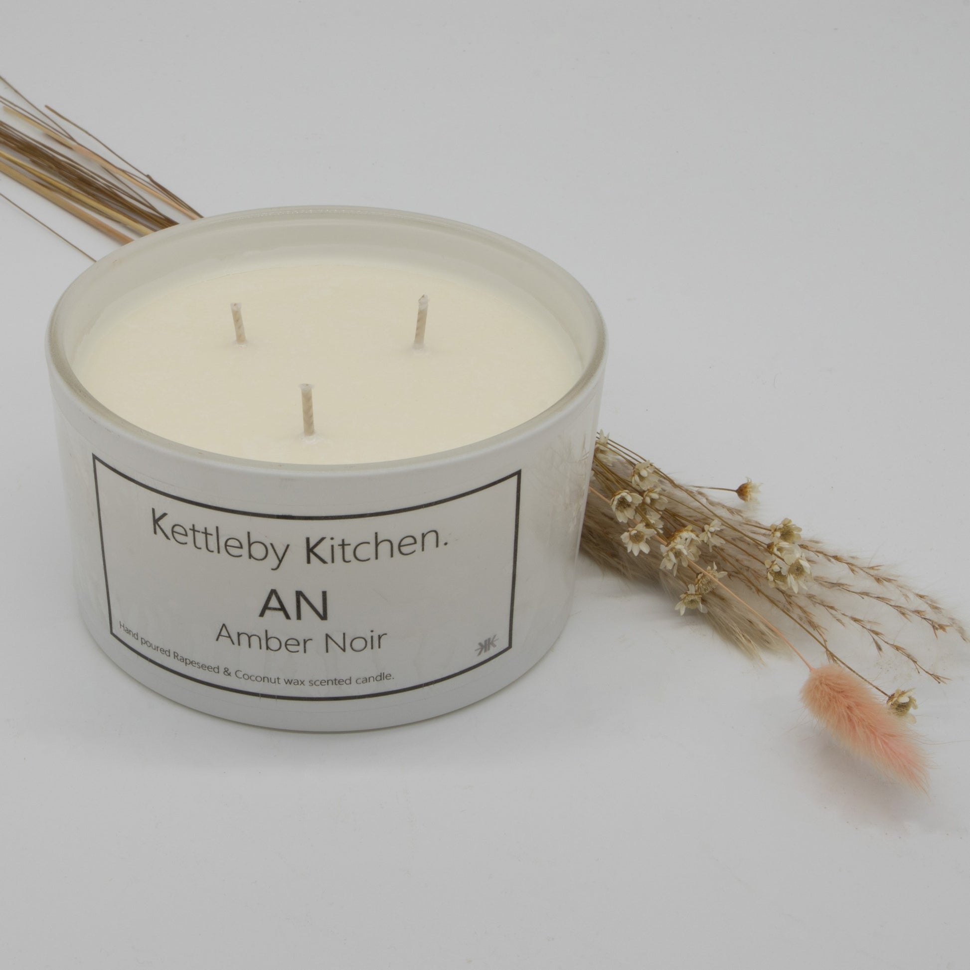Luxury Scented candles in a large 50cl glass with 3 wicks