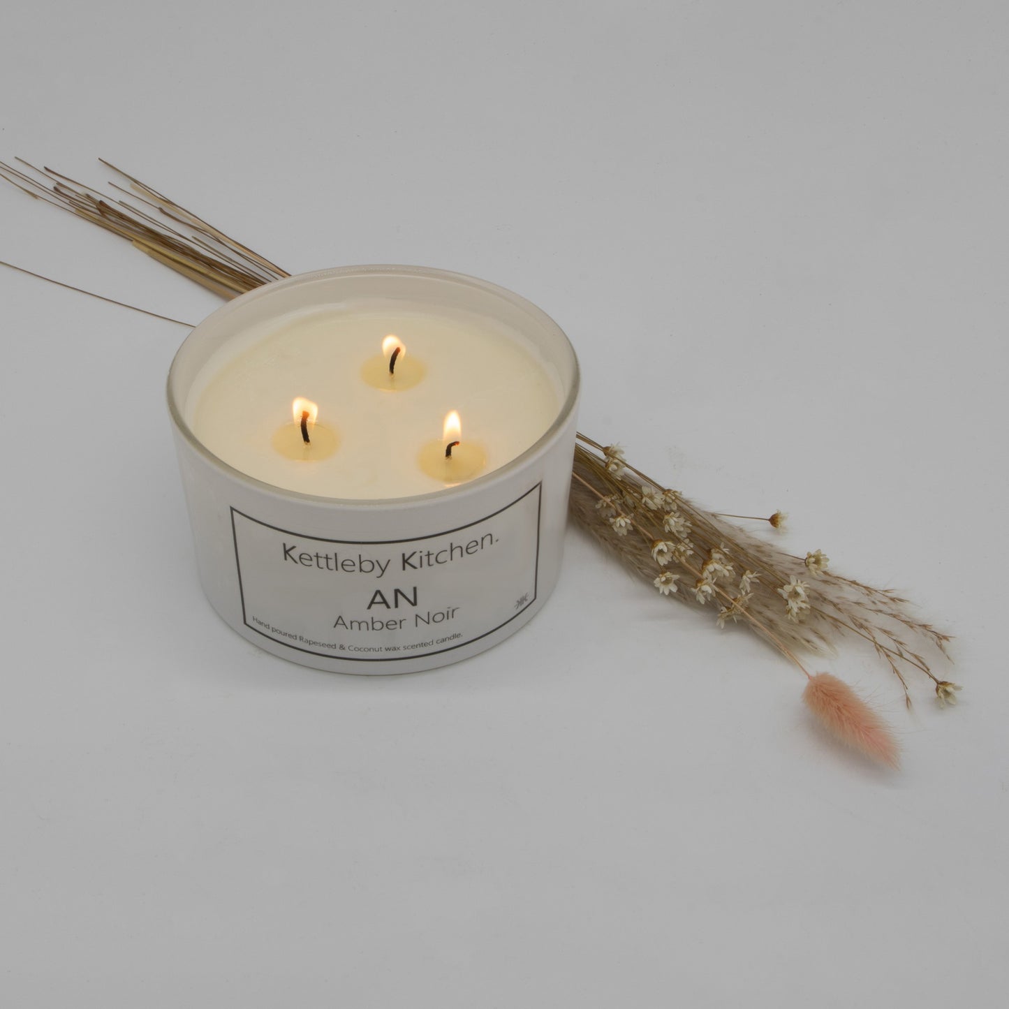 Luxury Scented candles in a large 50cl glass with 3 wicks