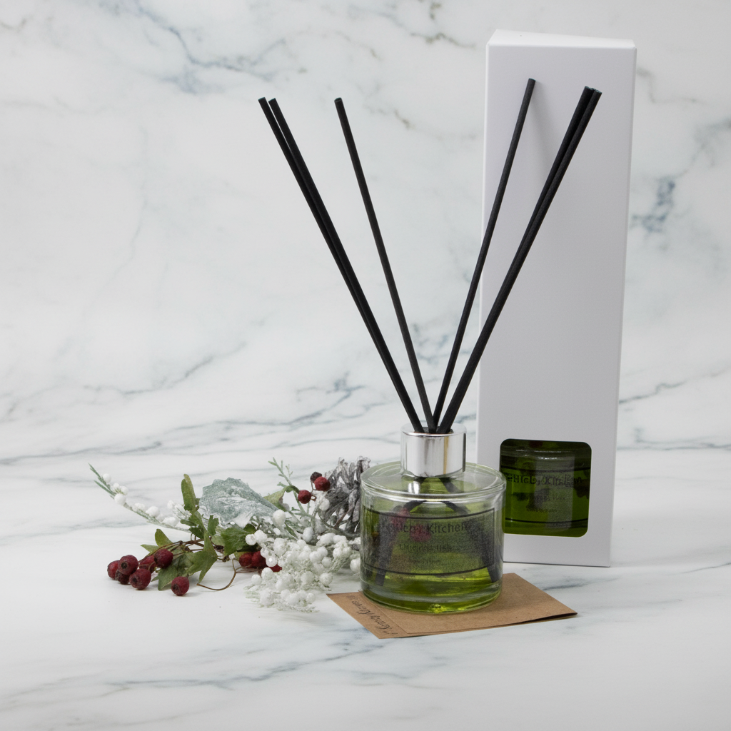 Christmas tree scented reed diffuser.