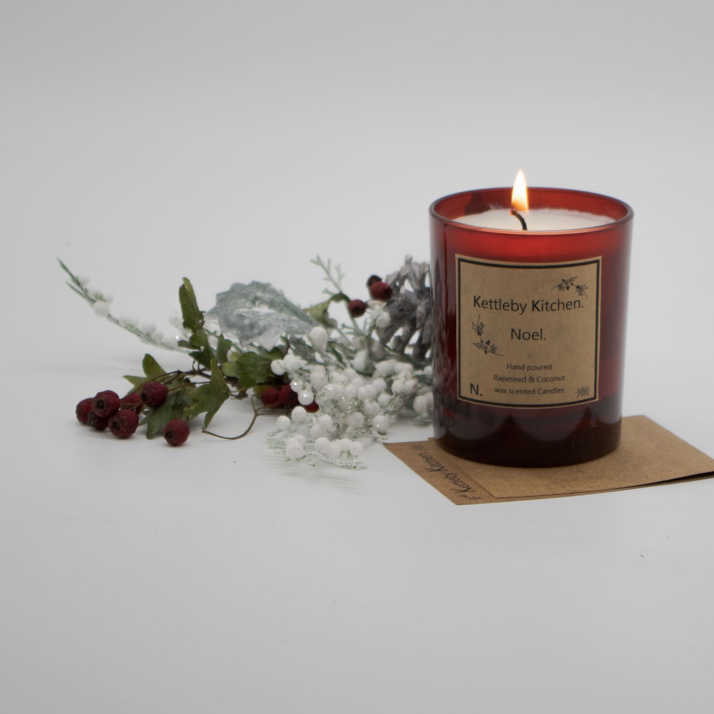 scented christmas candle