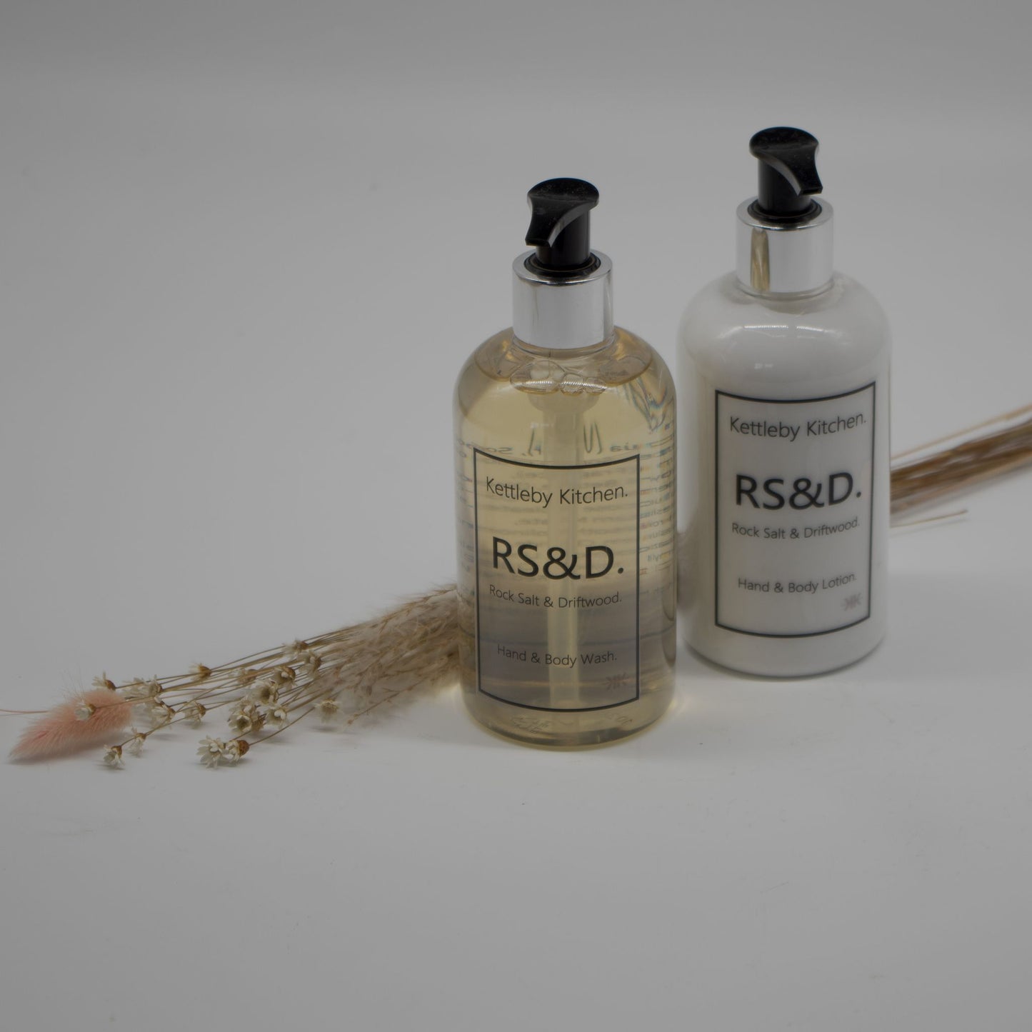 Hand & Body Liquid Soap & Lotion set ~ Rock Salt & Driftwood