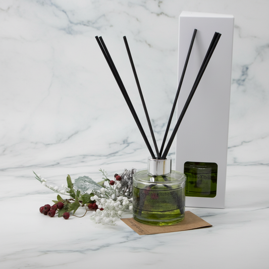 Christmas tree scented reed diffuser.